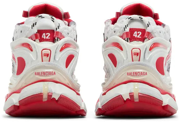 balenciaga runner sneaker white red