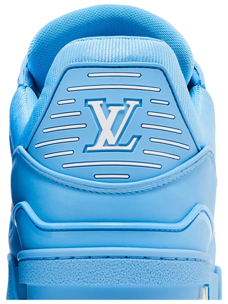 louis vuitton trainer embossed monogram blue