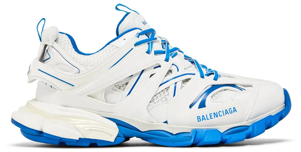balenciaga track sneaker white blue