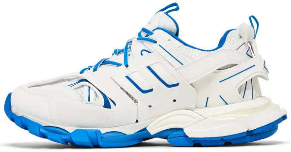 balenciaga track sneaker white blue
