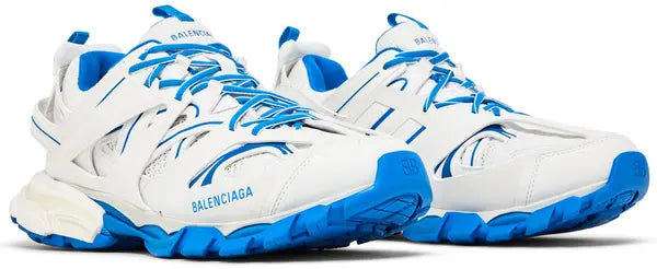 balenciaga track sneaker white blue