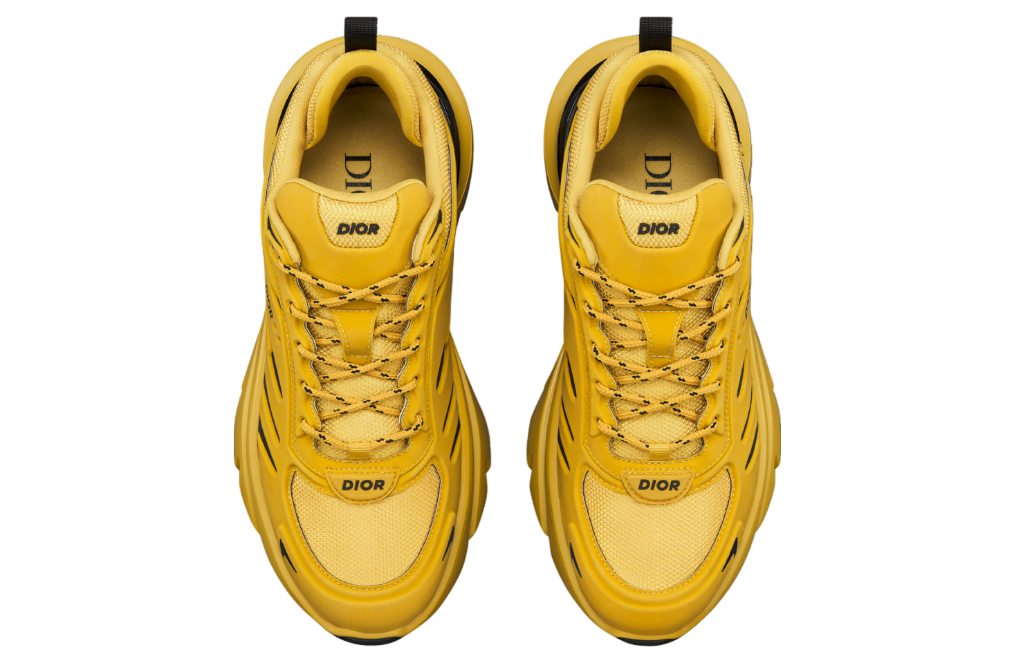 Dior B32 Blade Yellow Mesh  Fabric