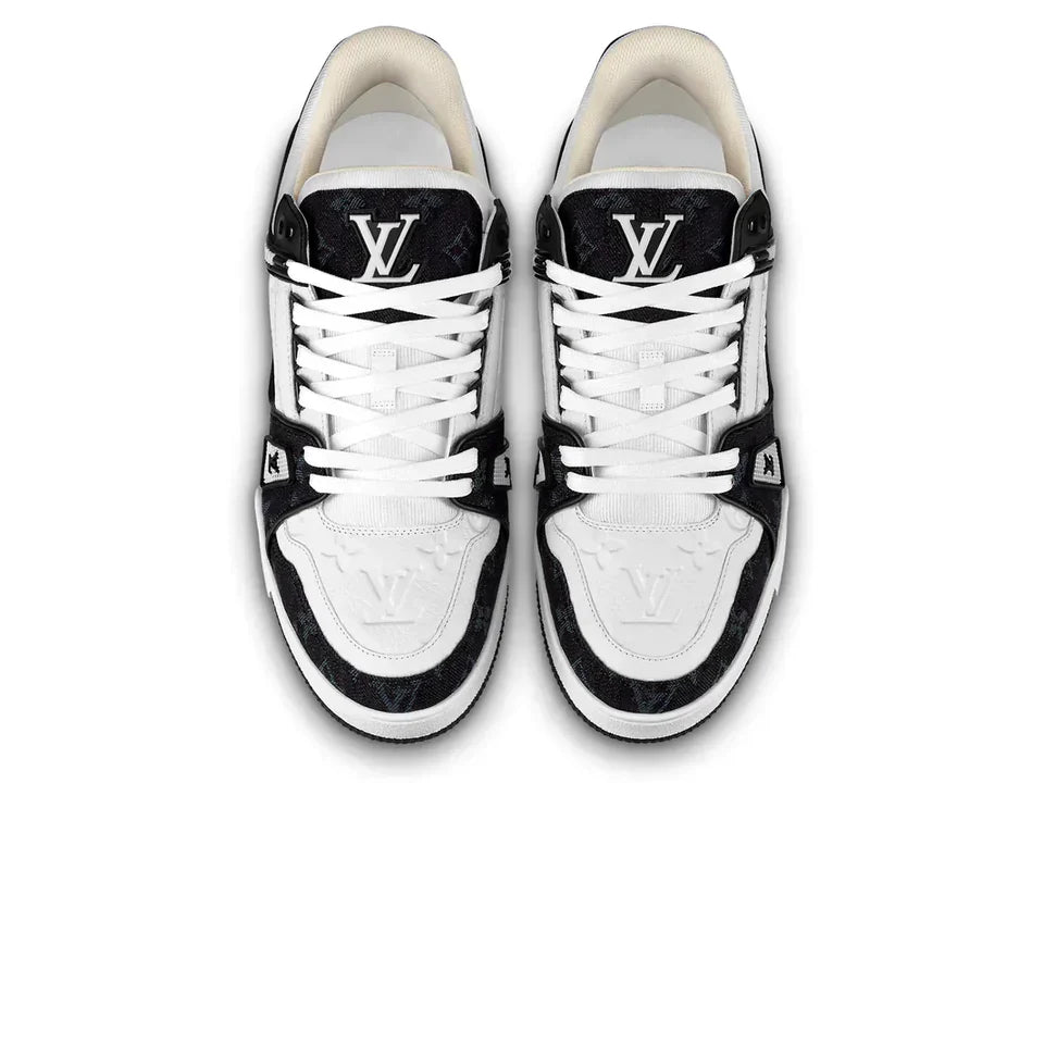 louis vuitton trainer black and white